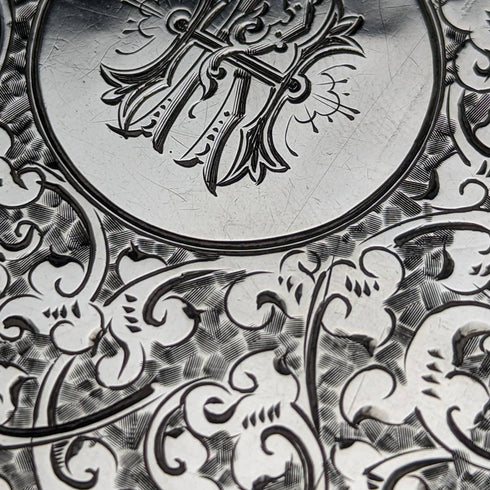 1887年 英国アンティーク 純銀製カードケース 46g Frederick Marson